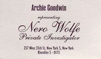 Archie Business Card from Nadine